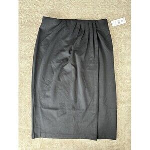Rafaella Womens Black Pencil Midi Skirt,size12